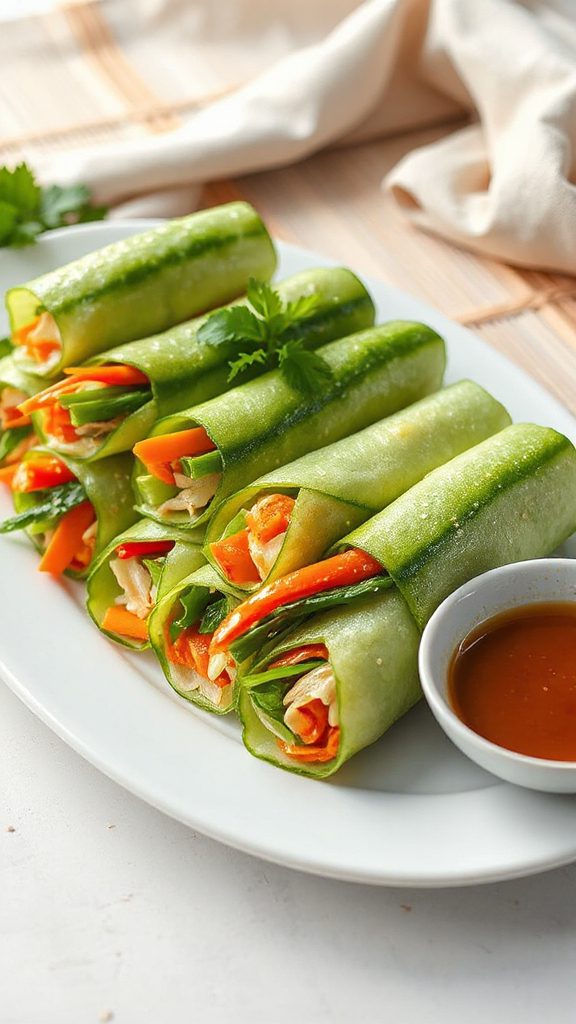 crisp cucumber wraps recipe