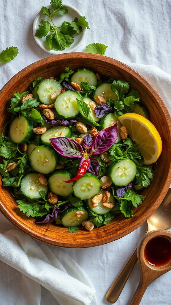 crisp flavorful cucumber salad