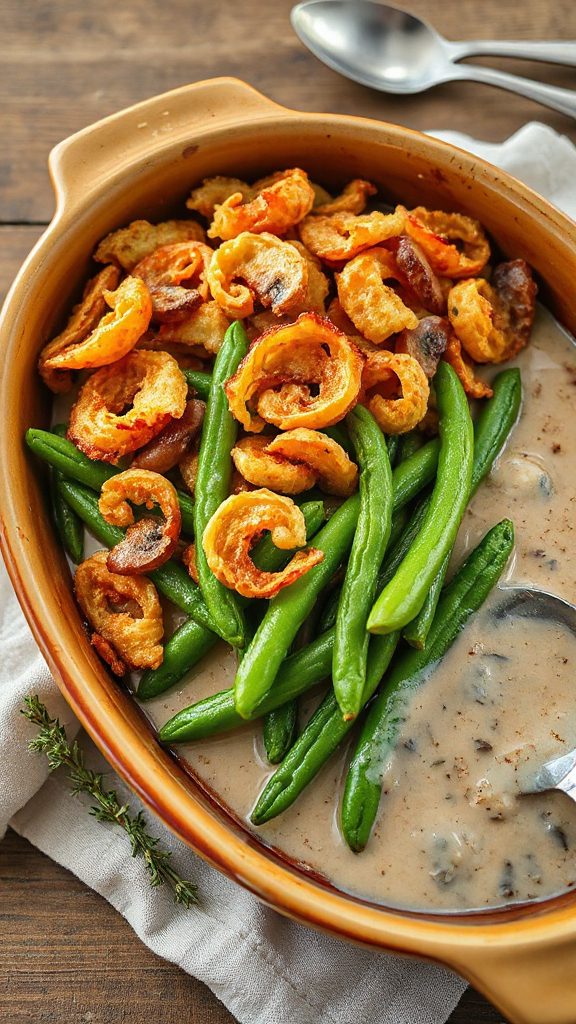 crisp green bean casserole