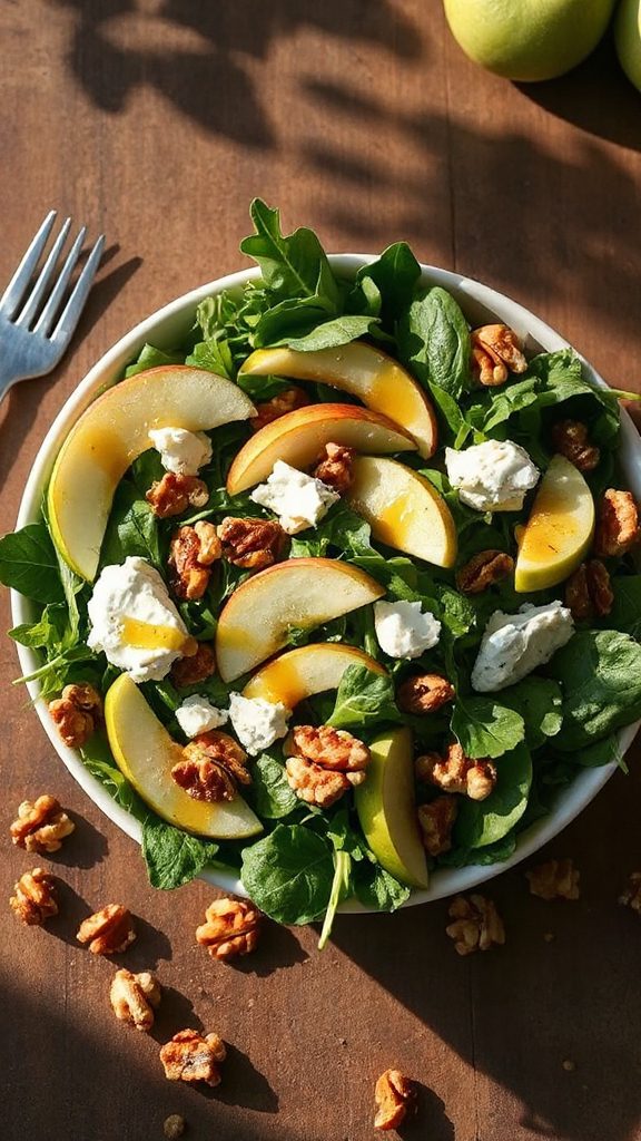 crisp salad with apples