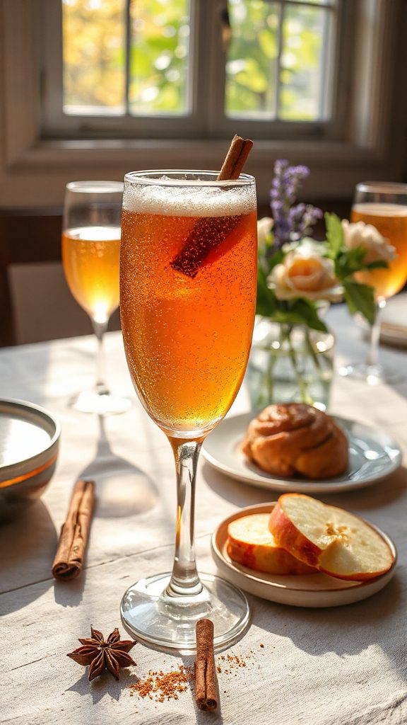 crisp spiced apple cocktail