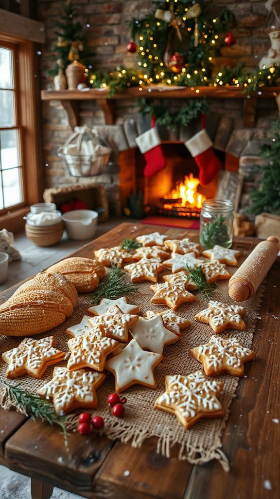 crisp spiced holiday cookies