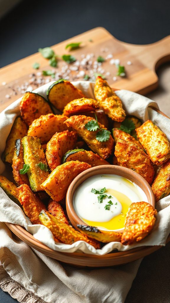 crispy baked zucchini fries