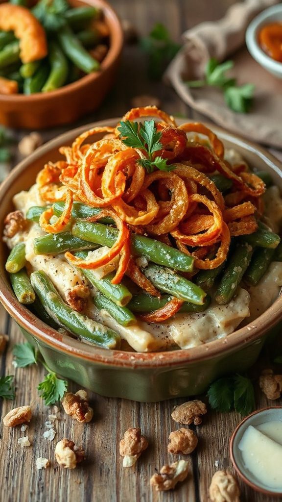 crispy fried leek topping