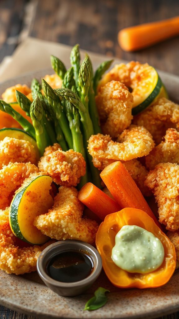 crispy fried vegetable delight