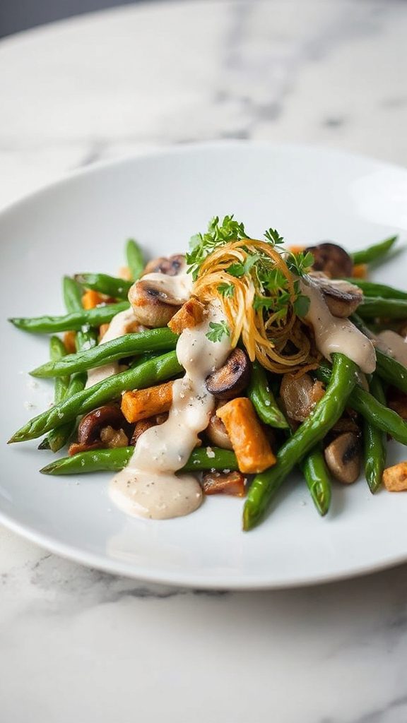 crispy green bean salad
