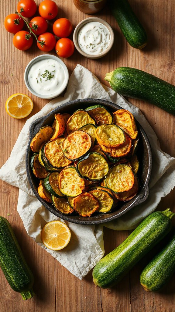 crispy healthy zucchini chips crispy healthy zucchini chips