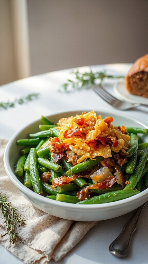 crispy herb cheddar green beans crispy herb cheddar green beans