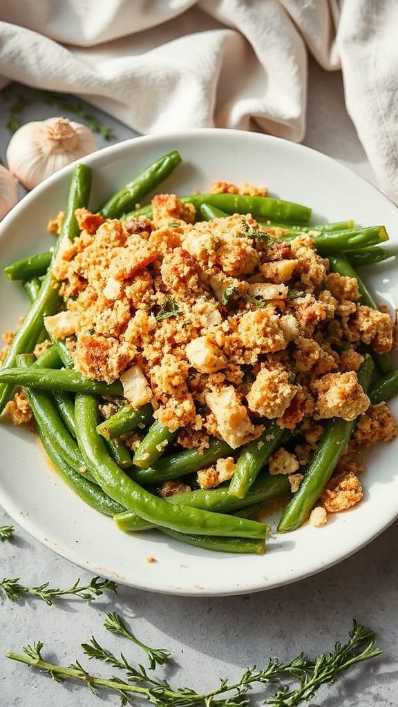 crispy herb cheese green beans