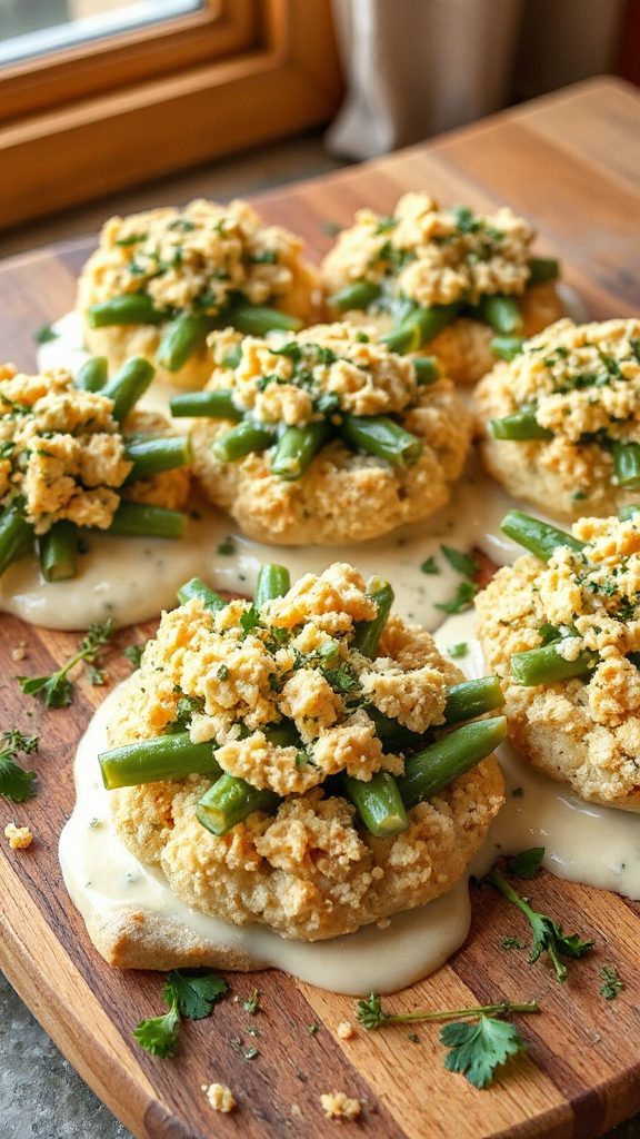 crispy herb green beans