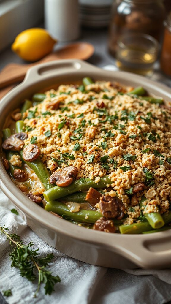 crispy herb panko topping