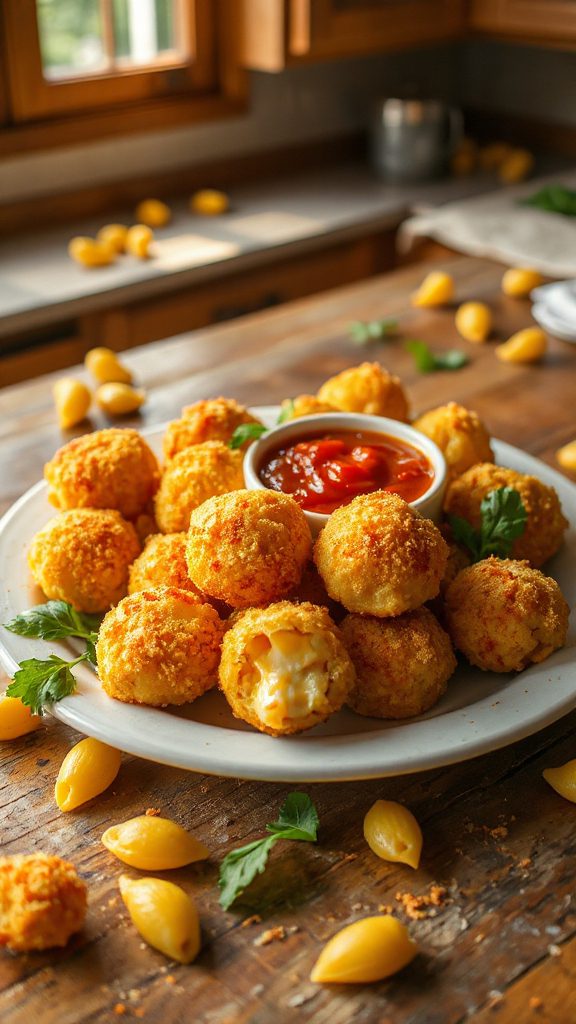 crispy mac and cheese bites