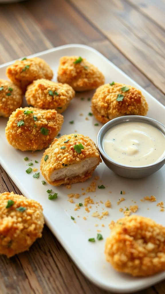 crispy parmesan chicken bites