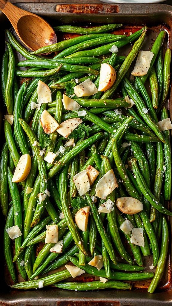 crispy parmesan green beans