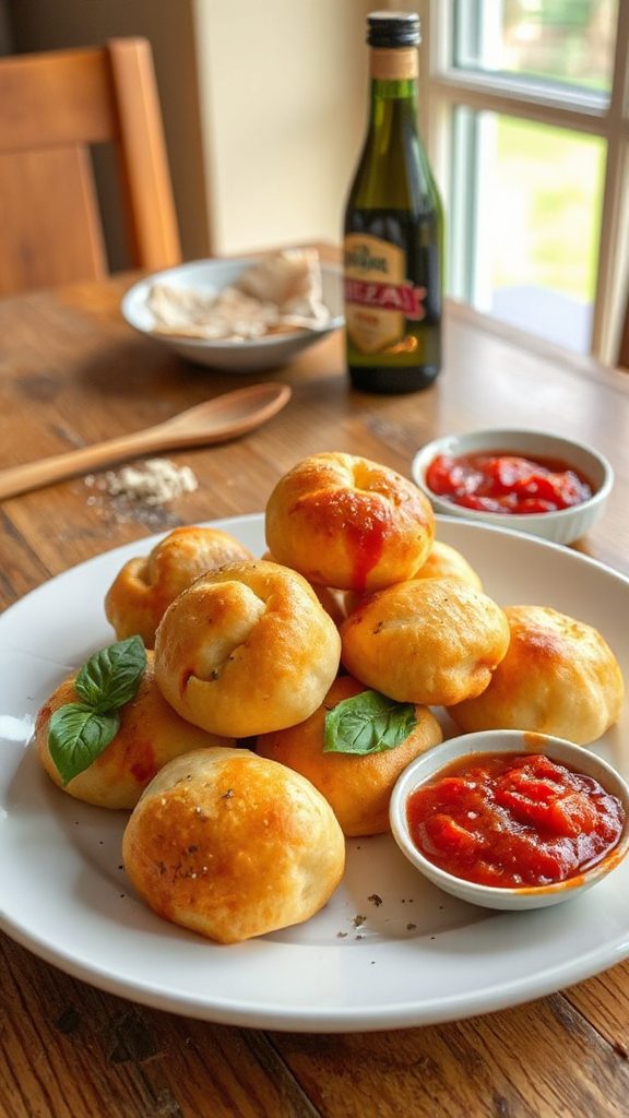 crispy savory pizza snacks