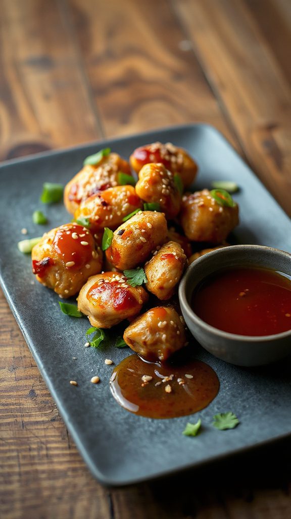 crispy sesame chicken bites