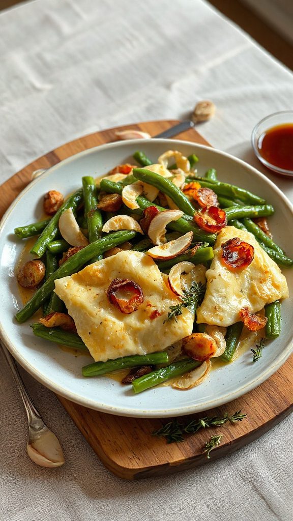 crispy shallot green bean casserole