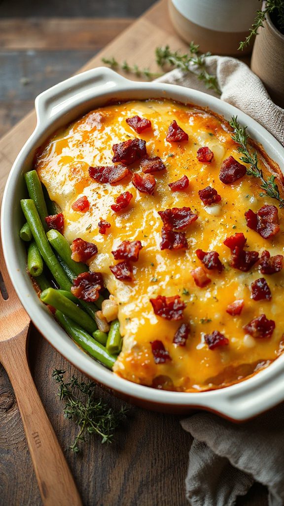 crispy shallots and bacon