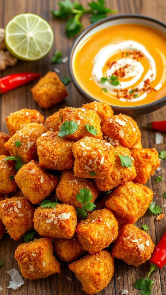 crispy thai coconut nuggets