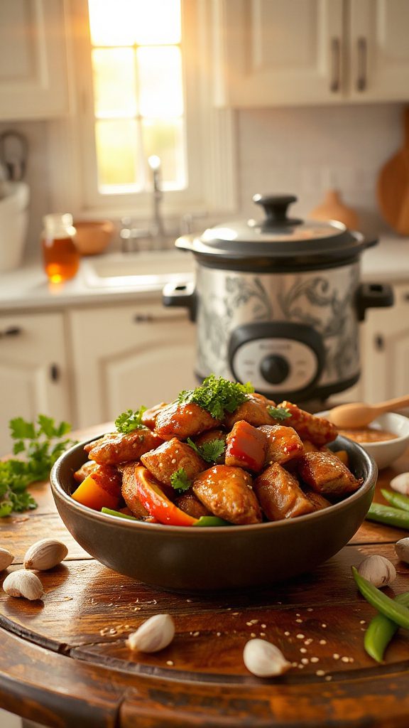 crockpot honey garlic pork