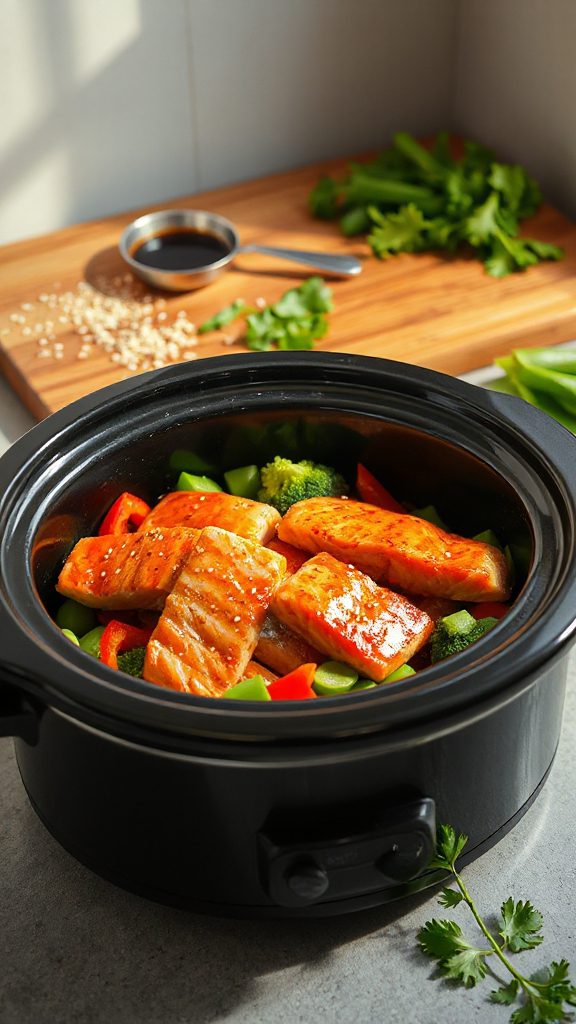 crockpot teriyaki salmon recipe