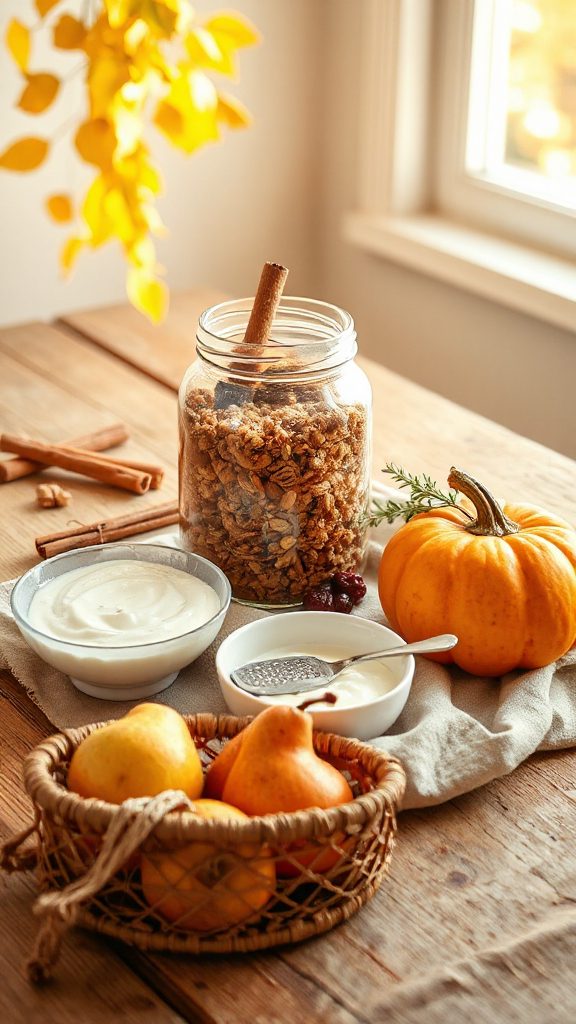 cruelty free pumpkin spice granola
