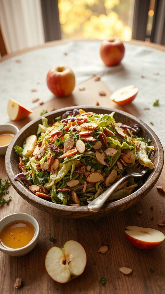 crunchy cabbage apple slaw
