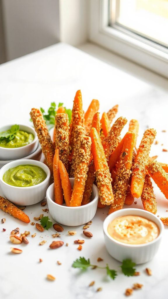 crunchy carrot stick coating crunchy carrot stick coating