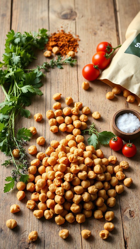 crunchy chickpeas nutritious snack