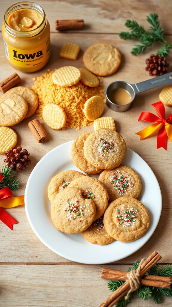 crunchy cornmeal peanut cookies