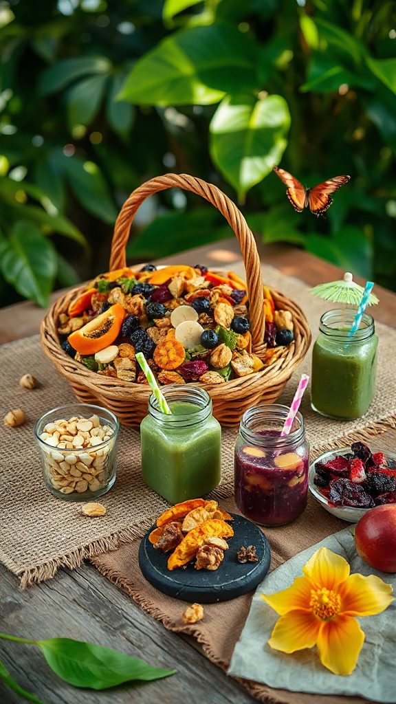 crunchy nutty snack mix