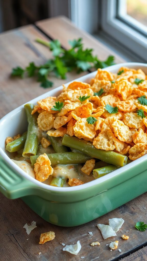 crunchy parmesan green beans
