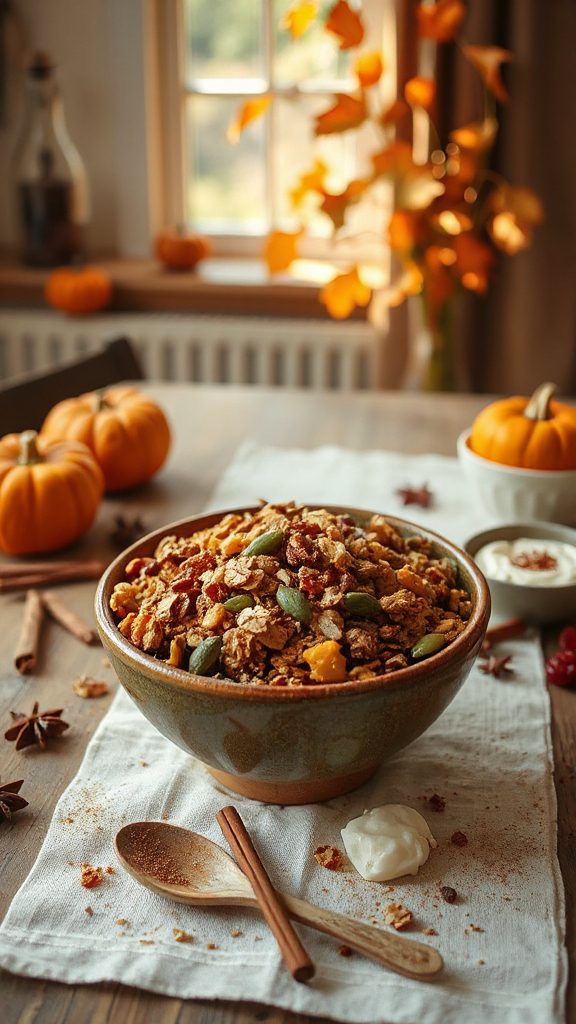 crunchy pumpkin seed granola