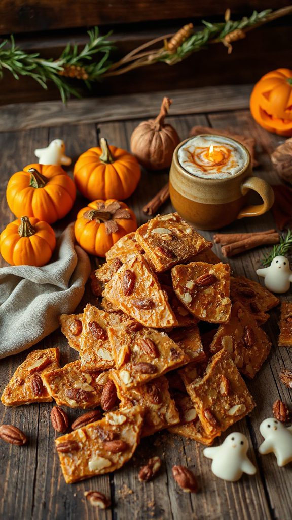 crunchy pumpkin spice brittle