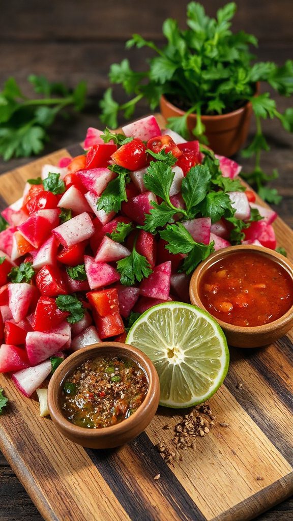 crunchy radish llajua delight