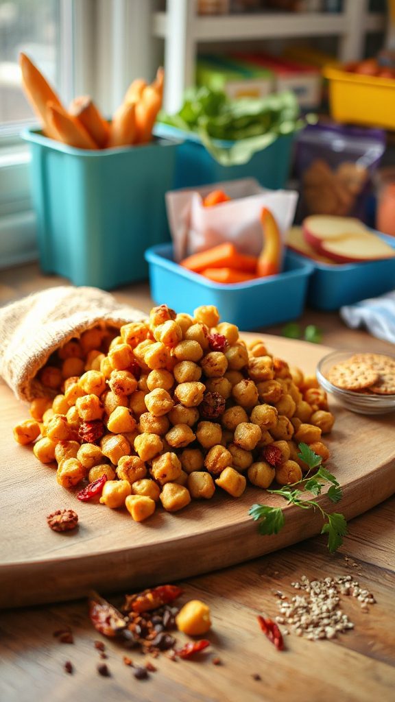 crunchy spiced chickpea snack crunchy spiced chickpea snack