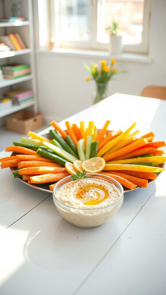 crunchy vegetable sticks snack