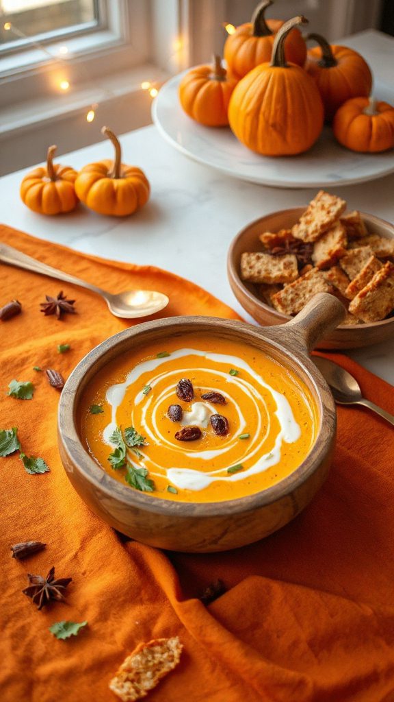 cubeb spiced pumpkin soup recipe