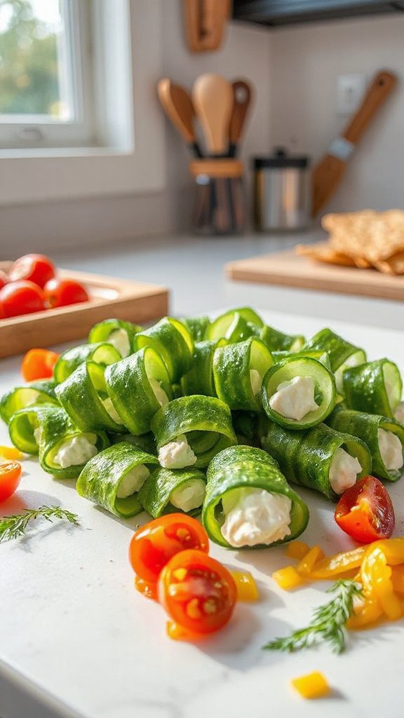 cucumber cream cheese roll ups