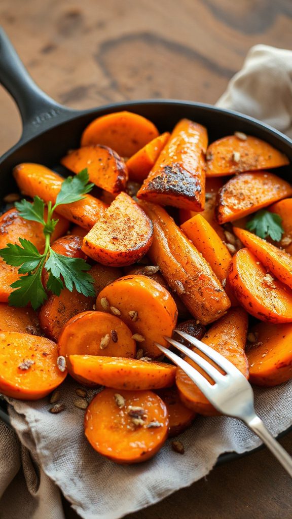 cumin spiced roasted carrots recipe