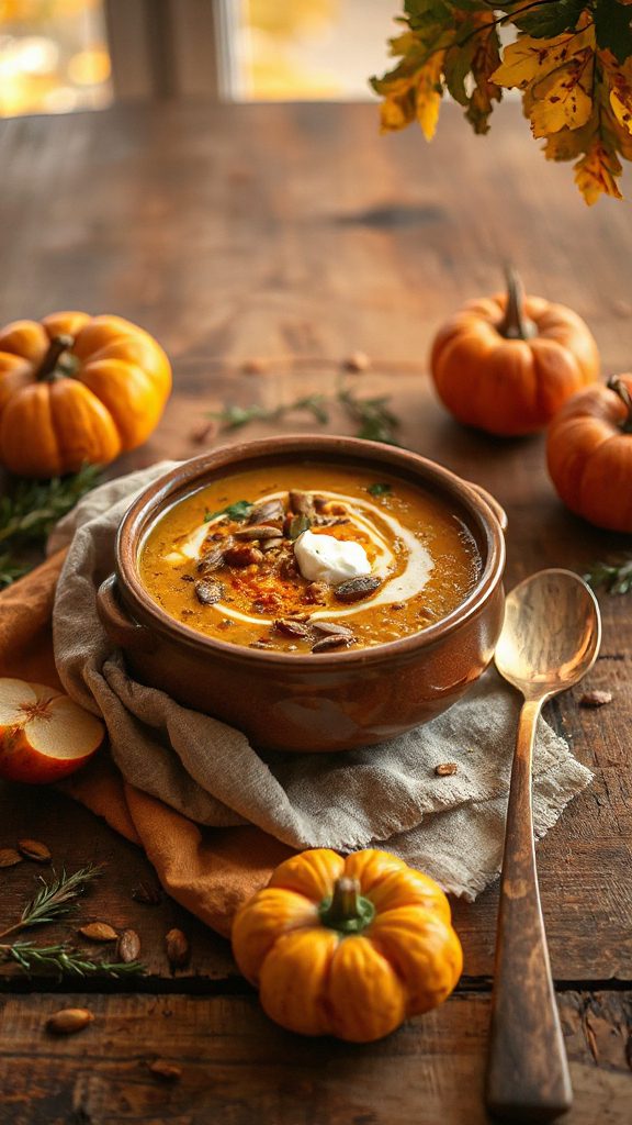 curried apple lentil soup