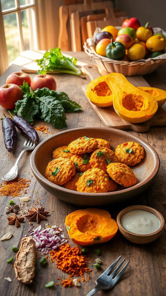 curried butternut squash fritters curried butternut squash fritters