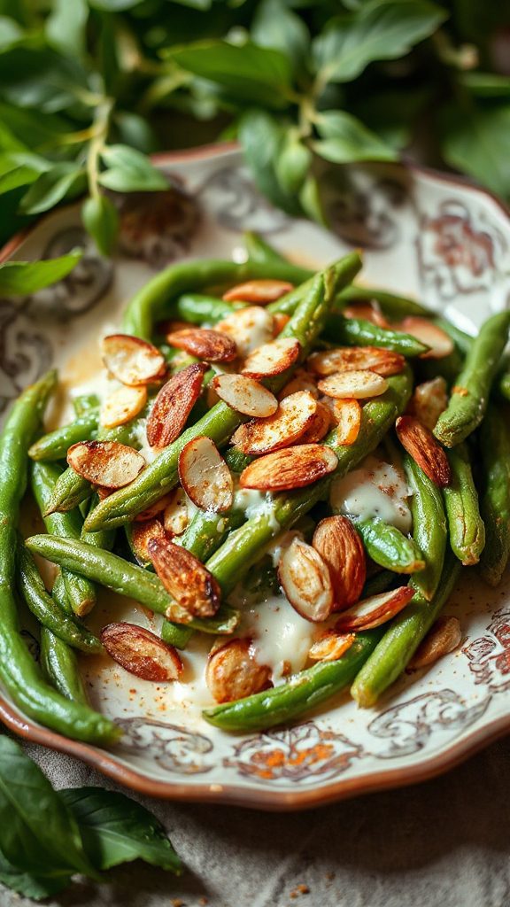 curried green bean gratin