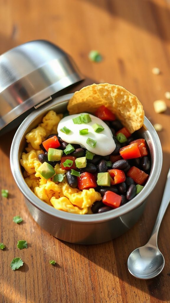 customizable breakfast burrito bowl
