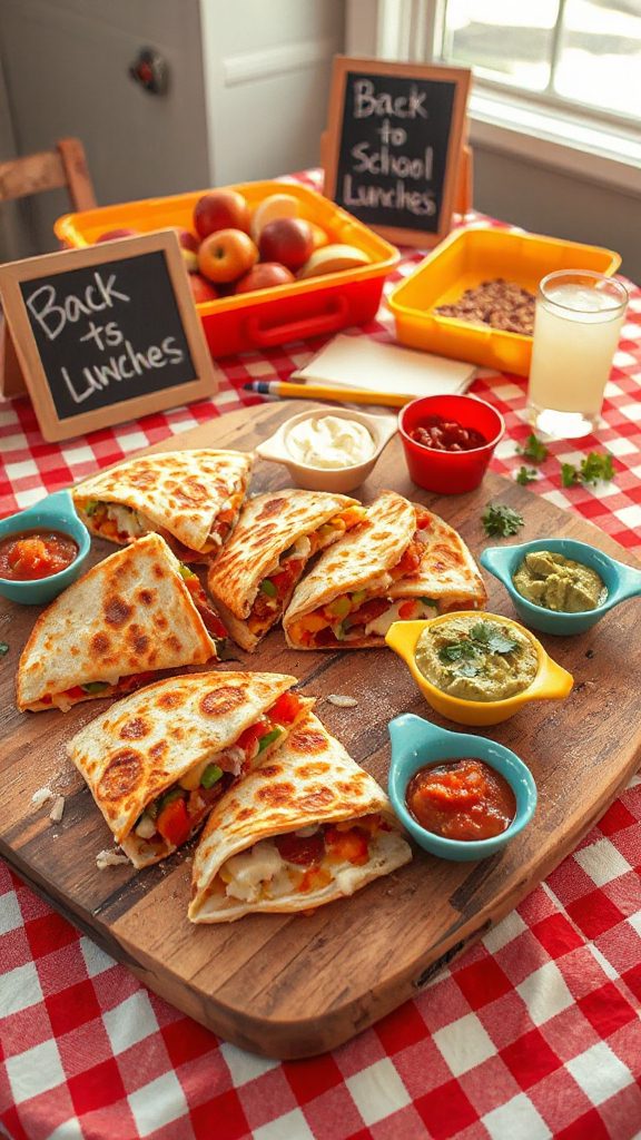 customizable cheesy pizza quesadillas