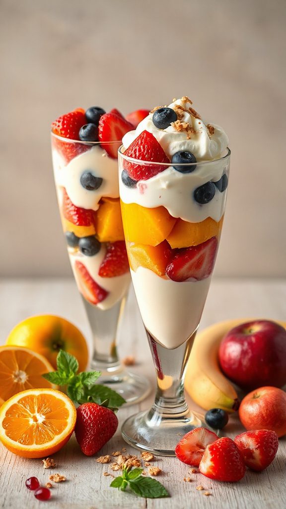customizable fruit yogurt parfaits