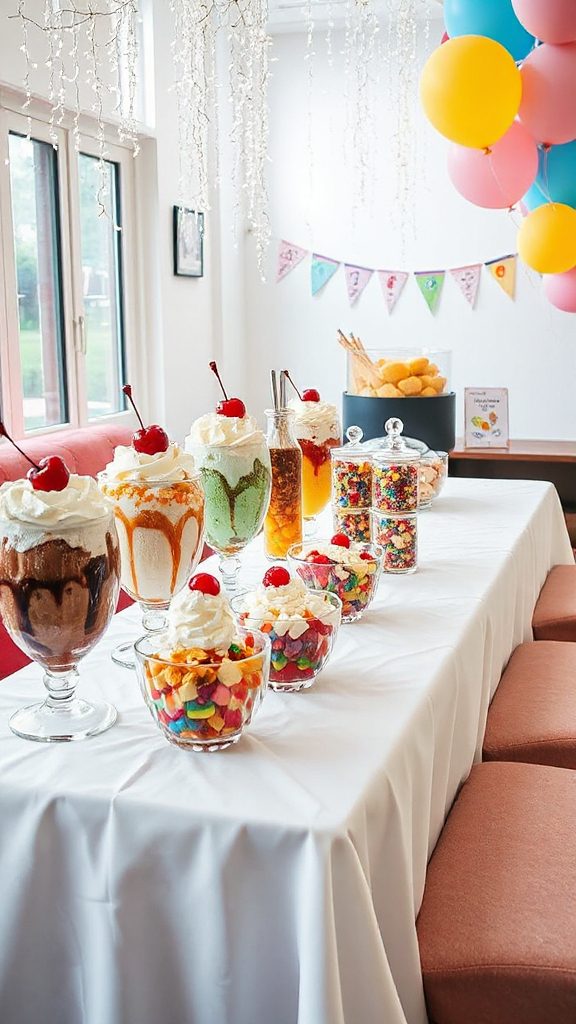 customizable ice cream sundae