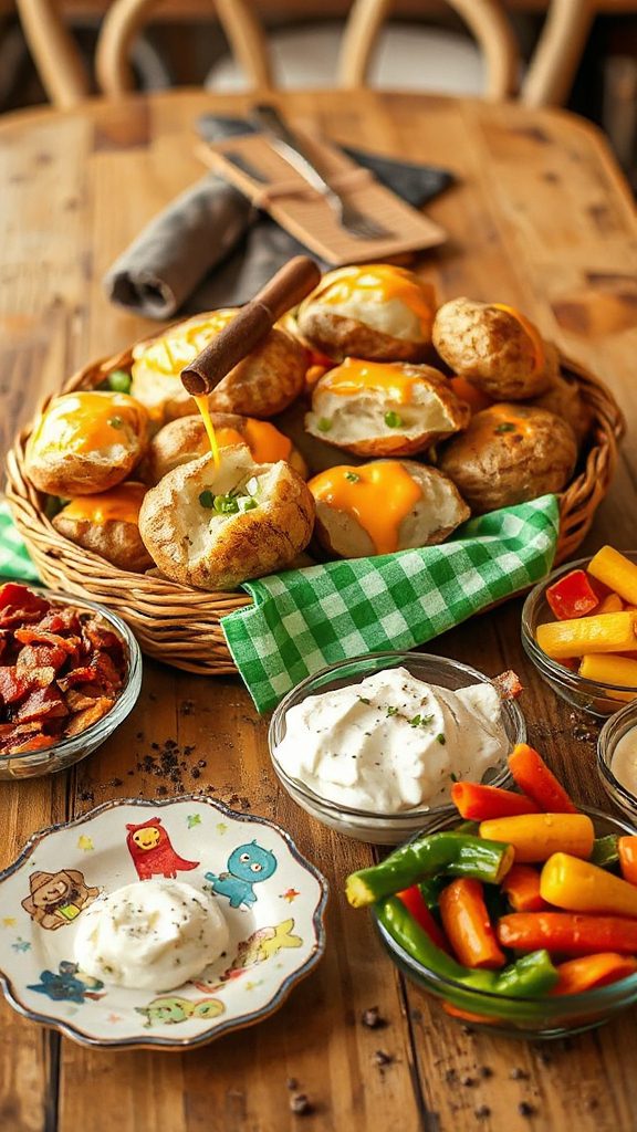 customizable loaded baked potatoes customizable loaded baked potatoes