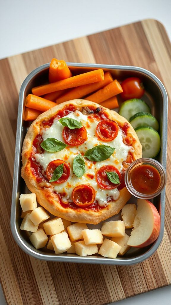customizable mini pizza bento
