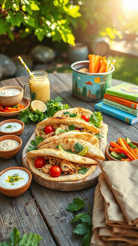 customizable pita pocket lunch